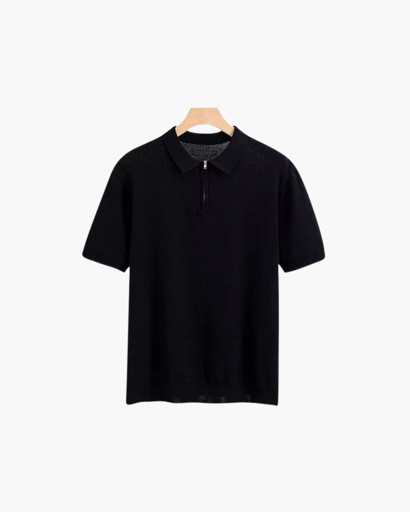Marbella Classic Zip-Up Polo Shirt