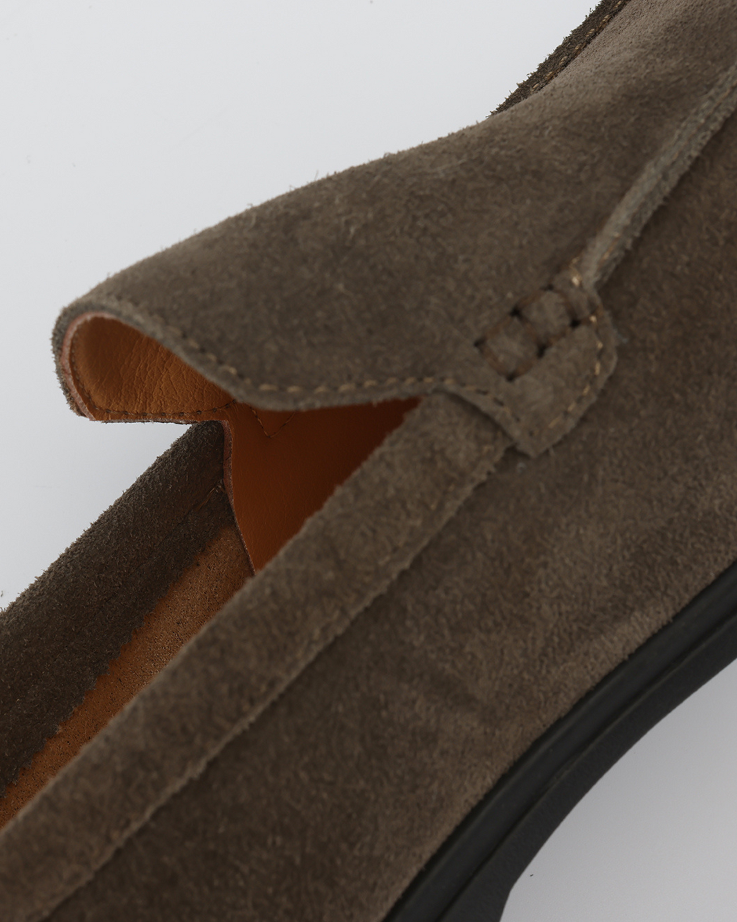Premium Suede Loafers with Sleek Black Soles