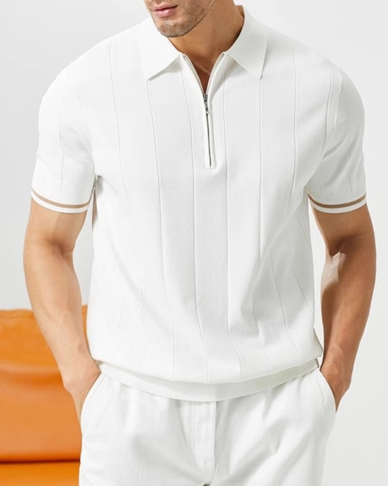 Signature Polo with Striking Contrast Trim