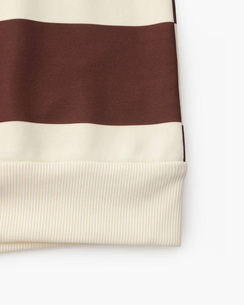 Vintage Striped Rugby Polo Shirt