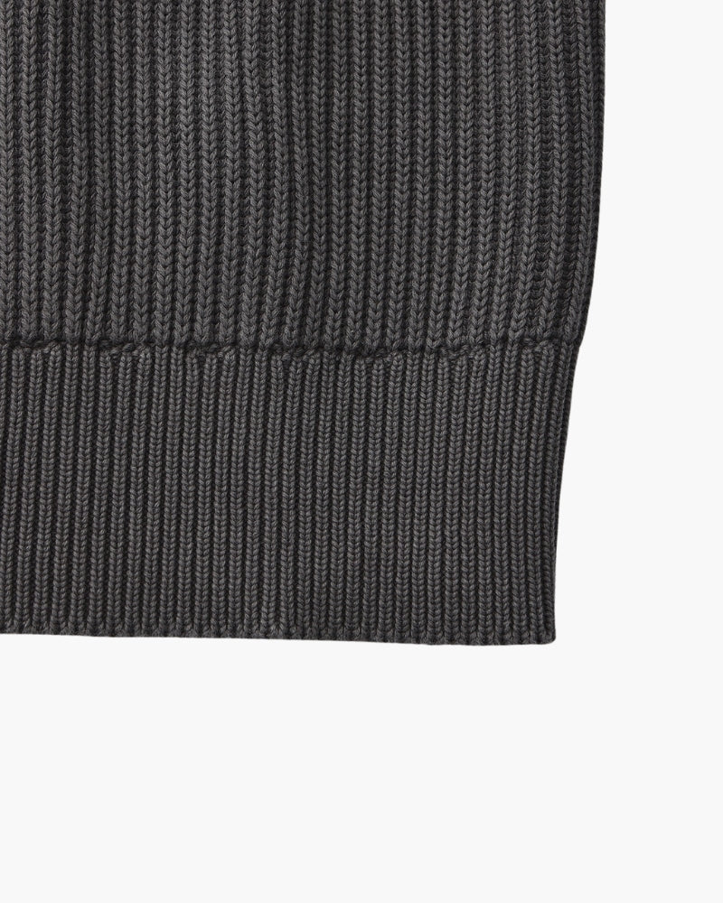 Ribbed Knit Crewneck Sweater