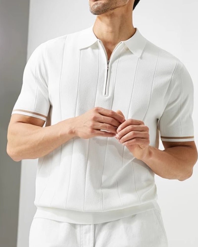 Signature Polo with Striking Contrast Trim