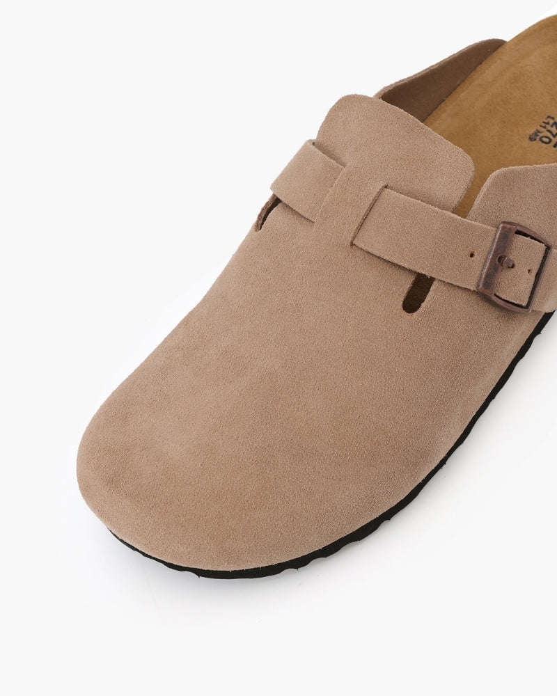 Old Money-Inspired Suede Clogs