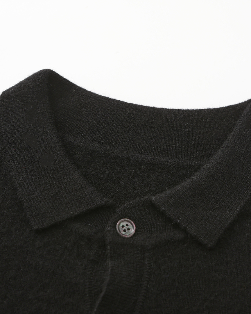 100% Luxurious Cashmere Polo Sweater