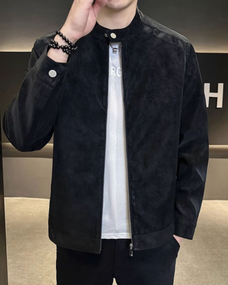 Estate Suede Leather Jacket – Timeless Luxury & Classic Style
