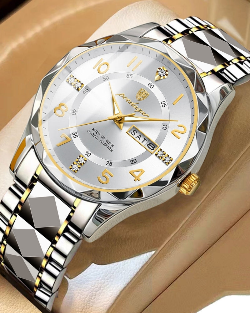 Classic Two-Tone Stainless Steel Watch