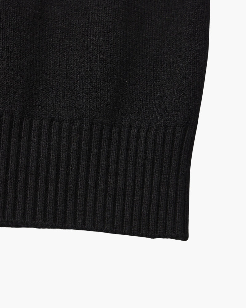 Cozy Essential Ribbed Mock-Neck Sweater