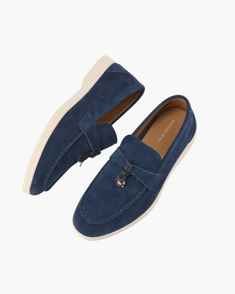 Elegant Old Money Suede Loafers for Women