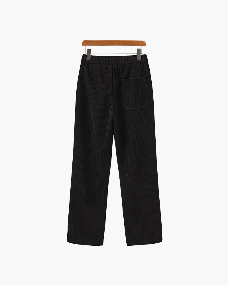 Pantalon Elegant Roman din Catifea