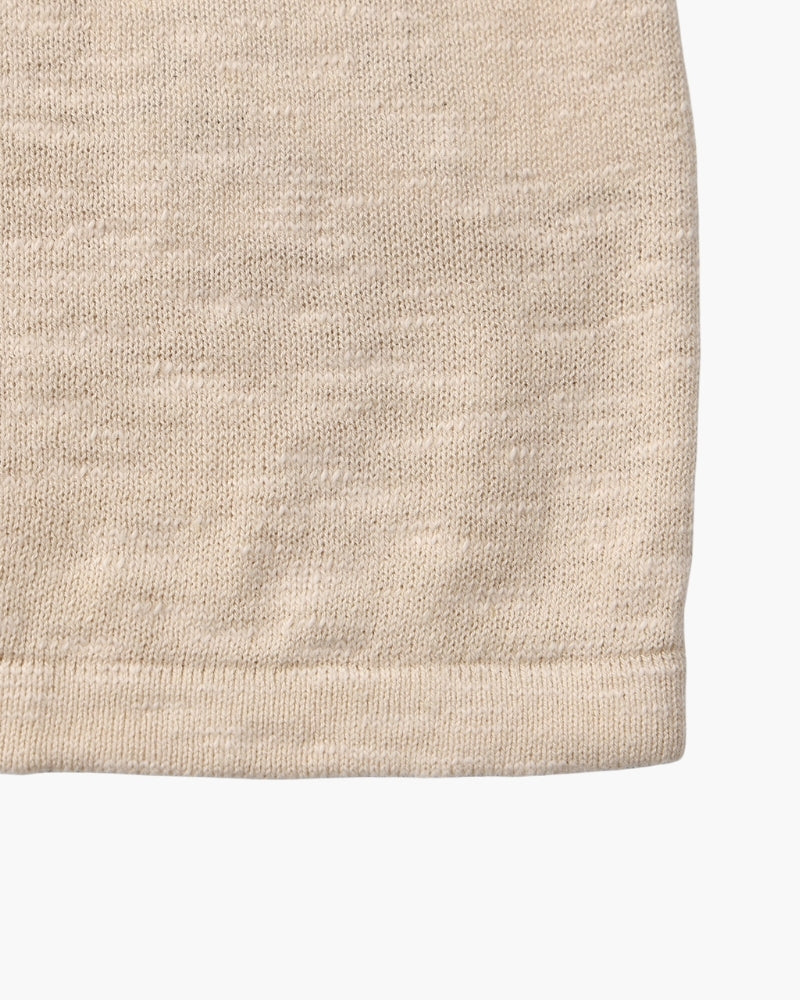 Essential Linen-Cotton Crewneck Top