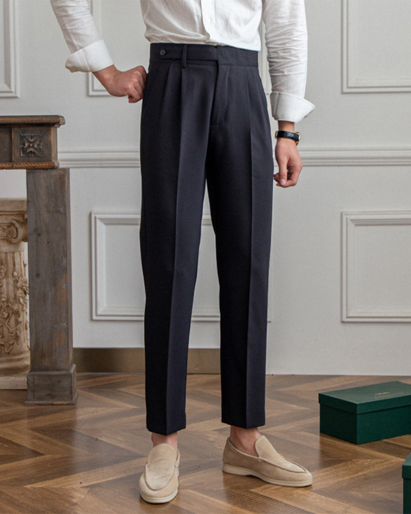 Paris Pantalon Taille Haute Élégant