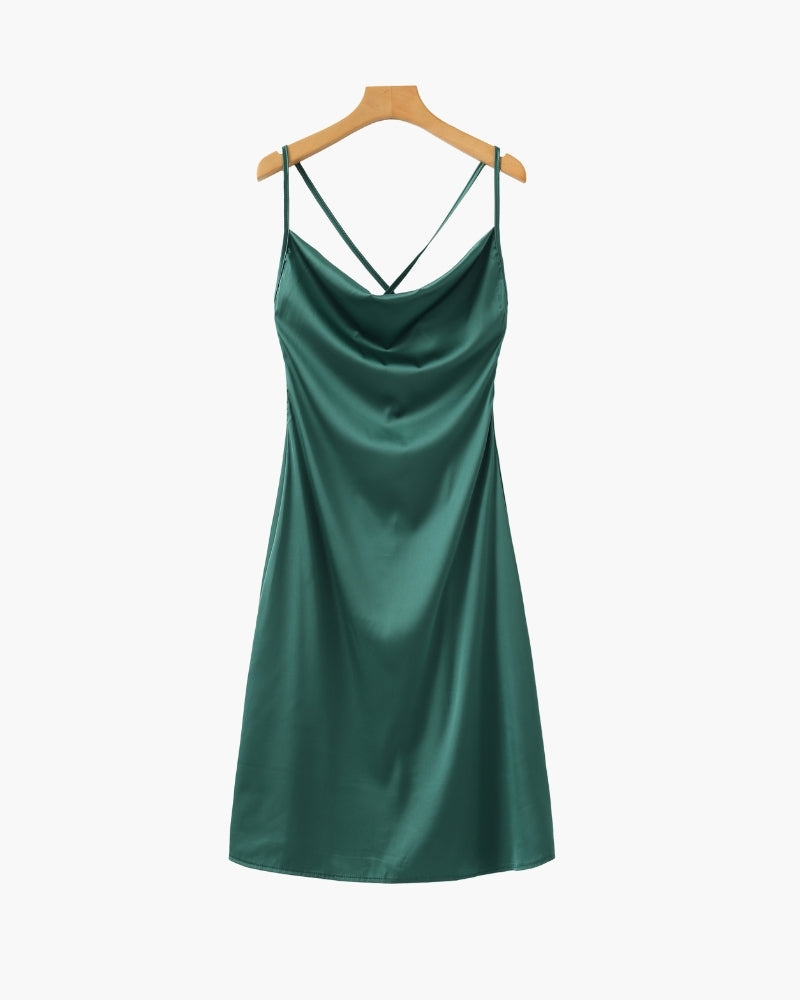 Elegant Old Money Silk Slip Dress