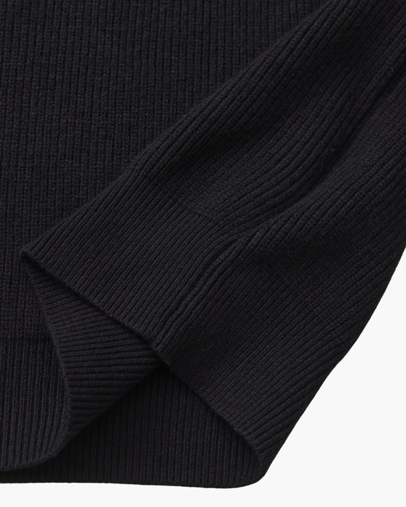 Refined Half-Zip Knit Pullover Sweater