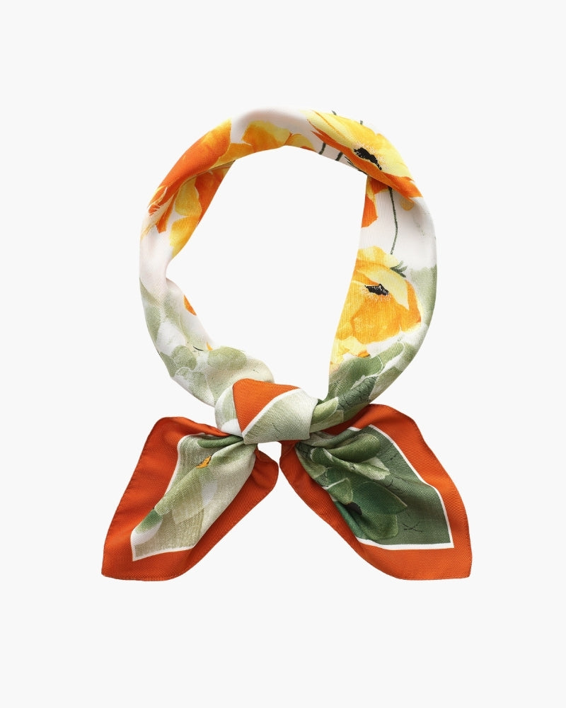 Vintage Old-Money Impressionist Garden Scarf