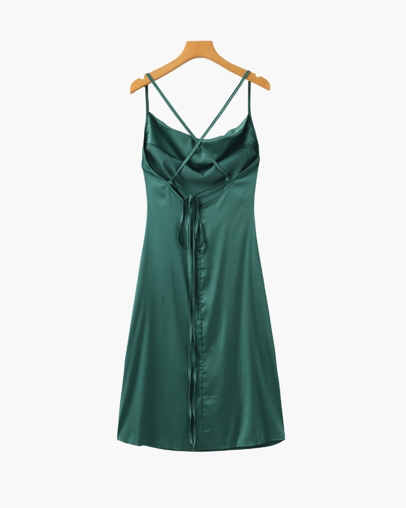Elegant Old Money Silk Slip Dress