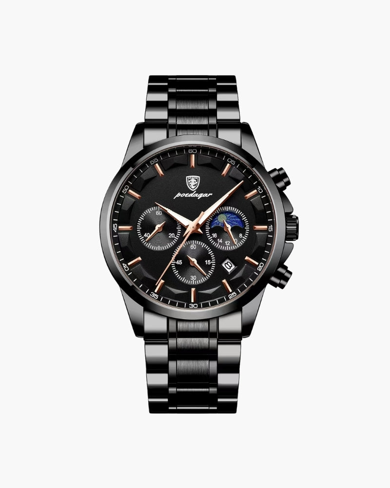 Precision Steel Chronograph Watch