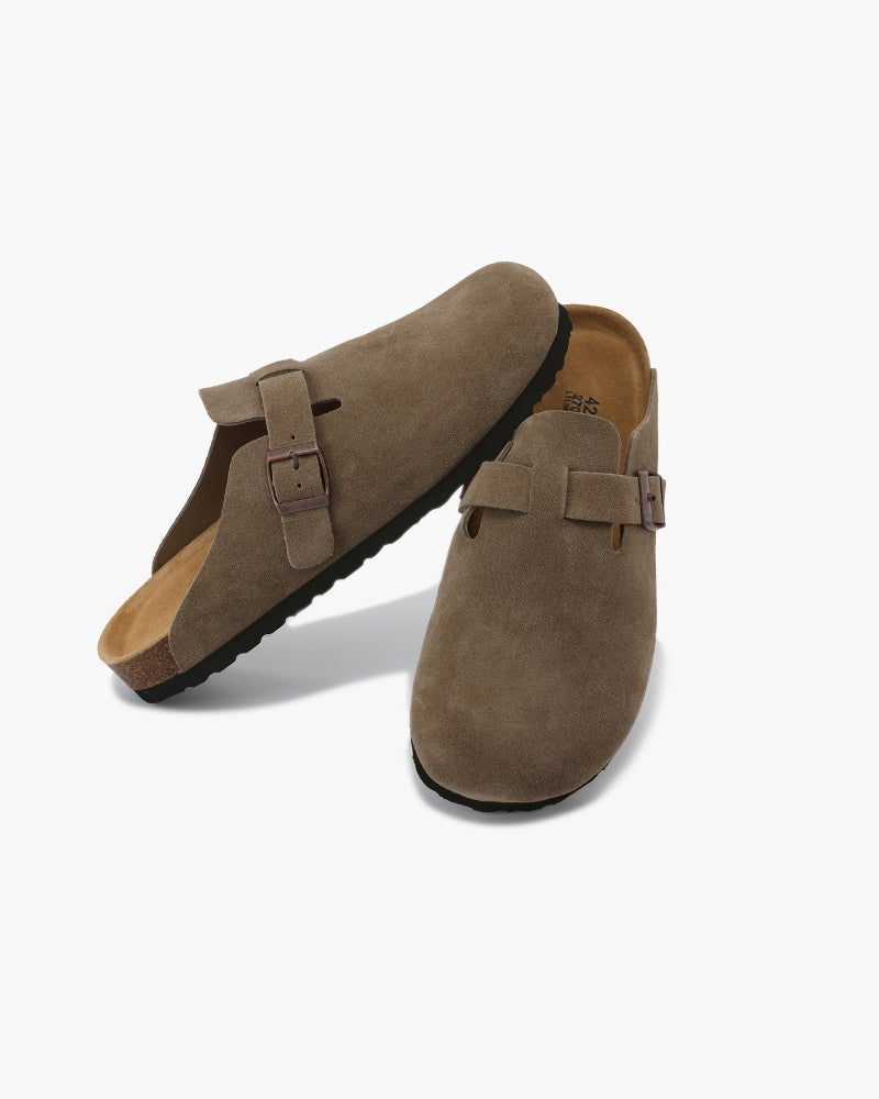 Old Money-Inspired Suede Clogs