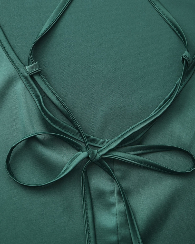 Elegant Old Money Silk Slip Dress