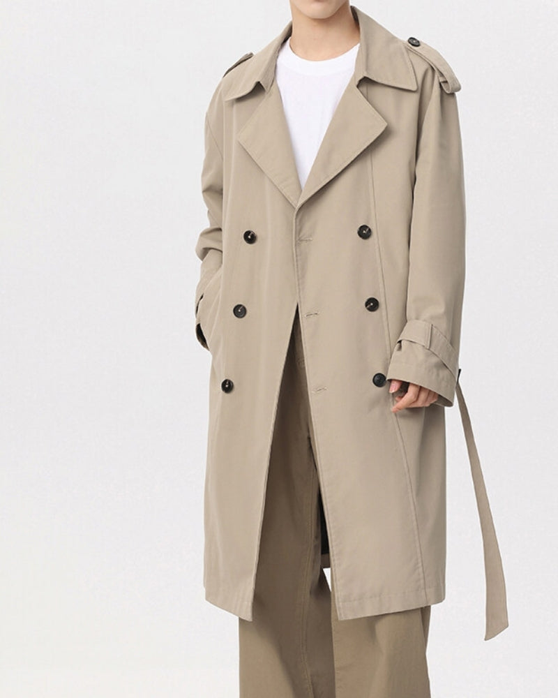 Timeless Classic Double-Breasted Trench Coat