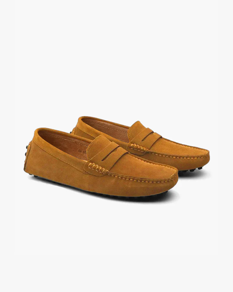 Premium Suede Driving Loafers