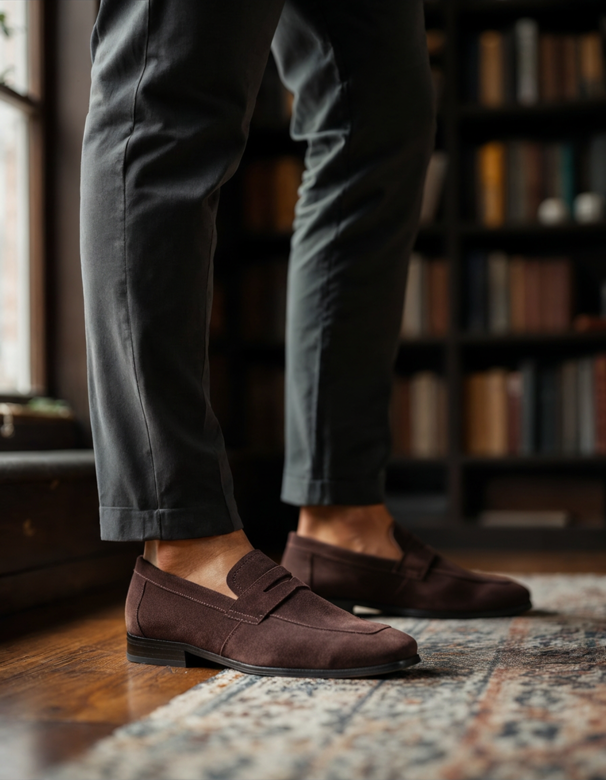 Old Money Suede Penny Loafers – Timeless Elegance & Classic Comfort