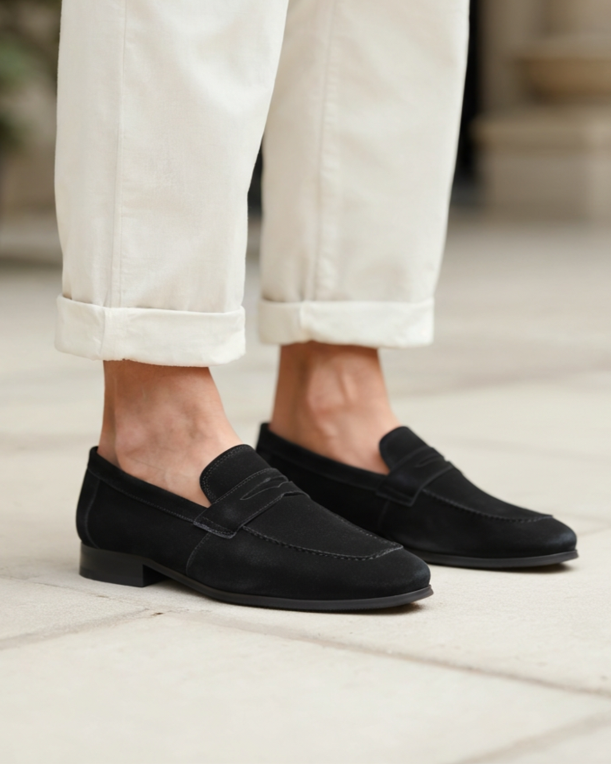 Old Money Suede Penny Loafers – Timeless Elegance & Classic Comfort