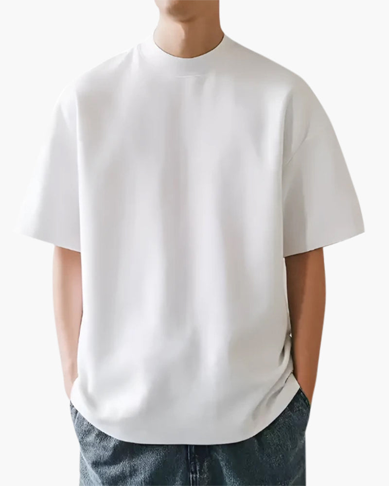 Refined Solid-Color T-Shirt