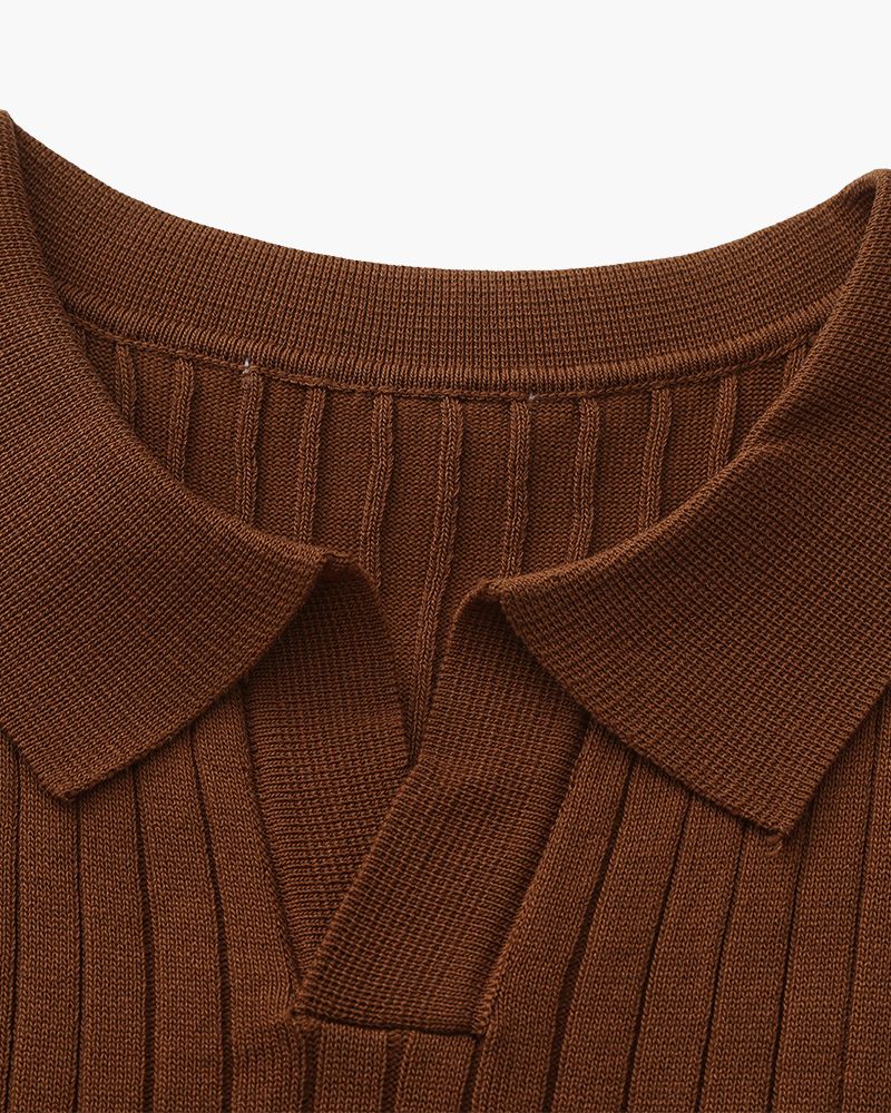 Premium Textured Ribbed Polo Shirt