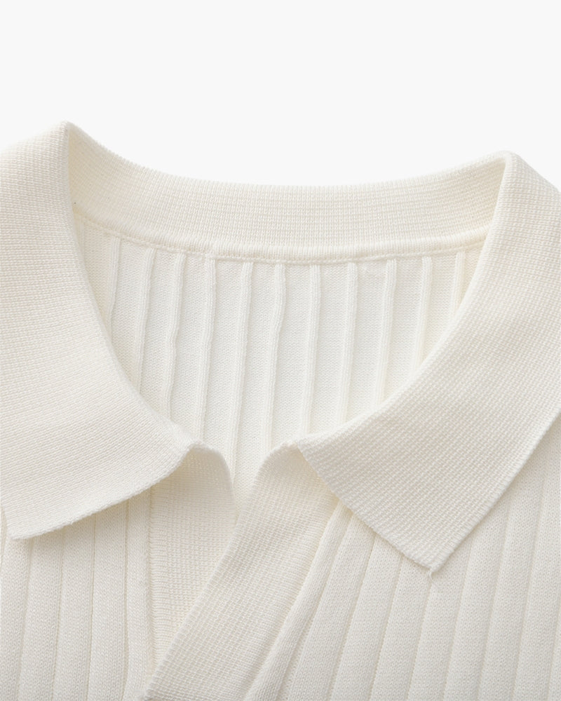 Premium Textured Ribbed Polo Shirt