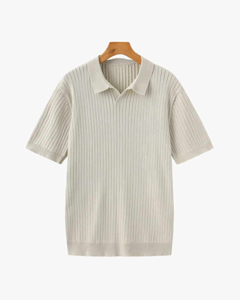 Premium Textured Ribbed Polo Shirt