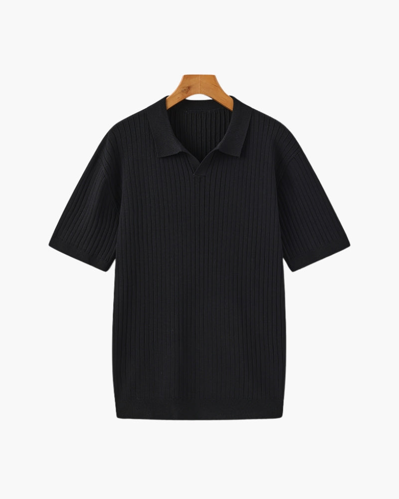 Premium Textured Ribbed Polo Shirt