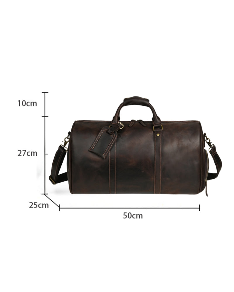 Montague Premium Leather Duffle Bag