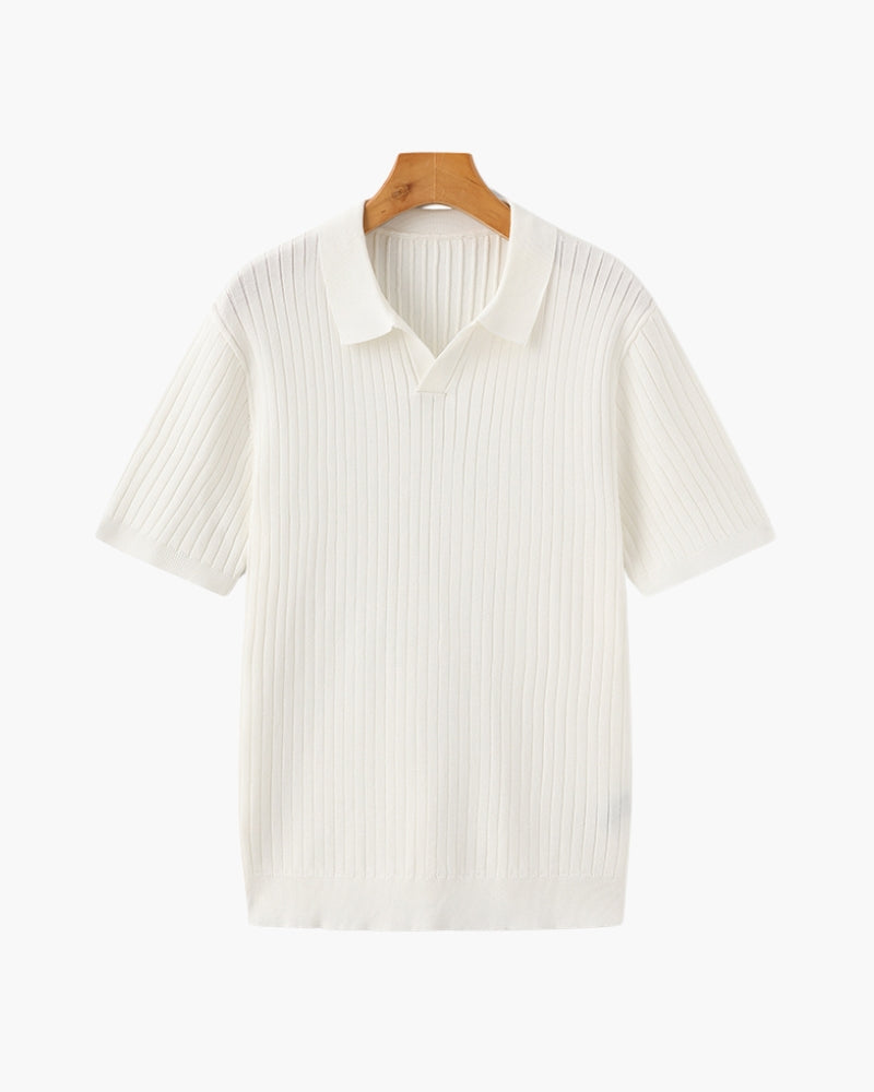 Premium Textured Ribbed Polo Shirt