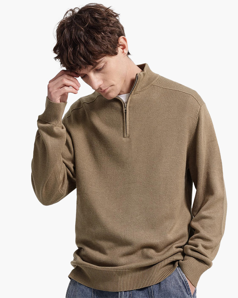 100% Merino Wool Full-Zip Sweater