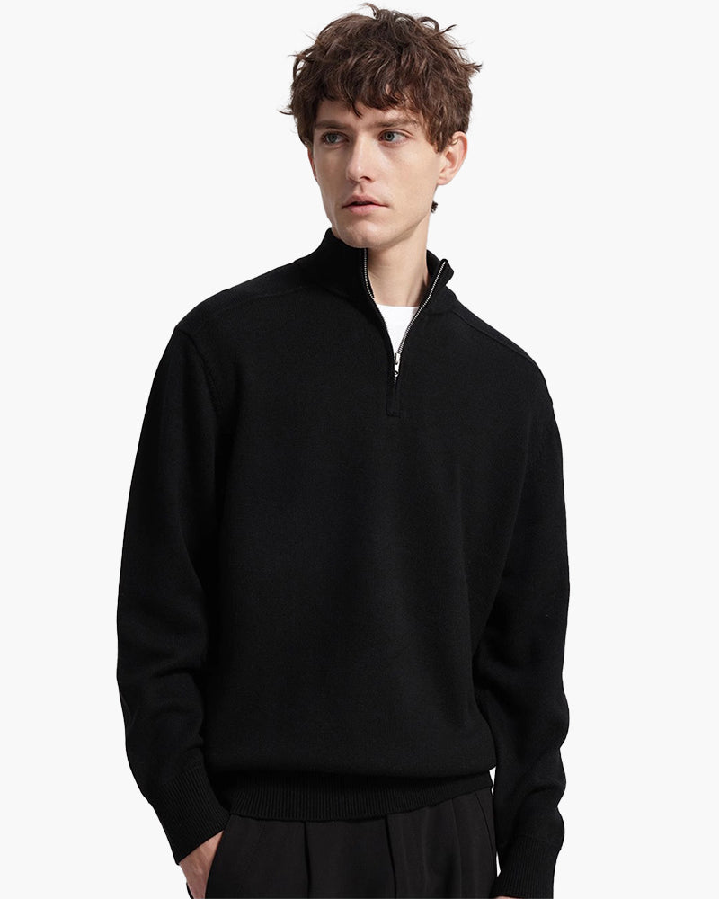 100% Merino Wool Full-Zip Sweater