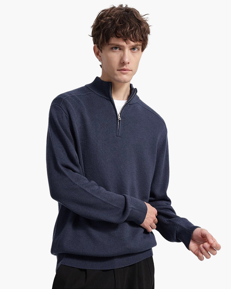 100% Merino Wool Full-Zip Sweater
