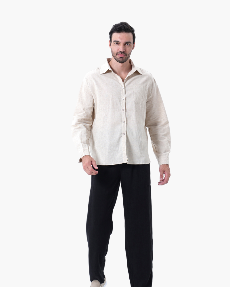 Old Money Linen Long-Sleeve Combo