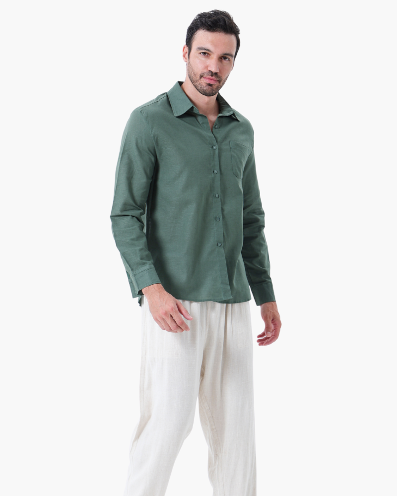 Old Money Linen Long-Sleeve Combo