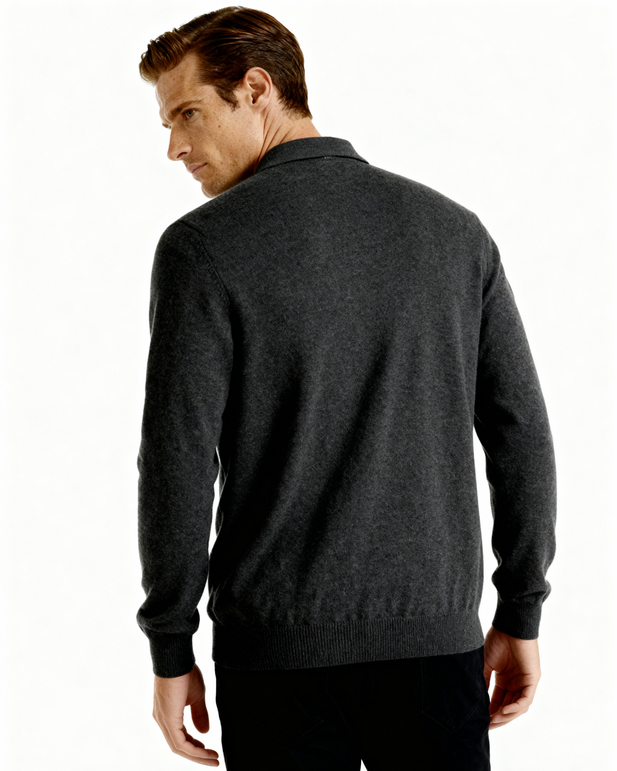 100% Luxurious Cashmere Polo Sweater
