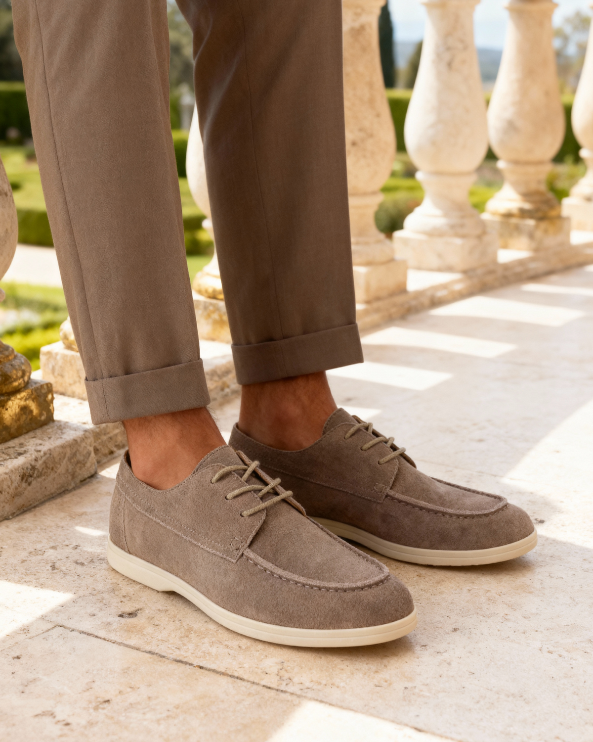 Premium Suede Lace-Up Shoes