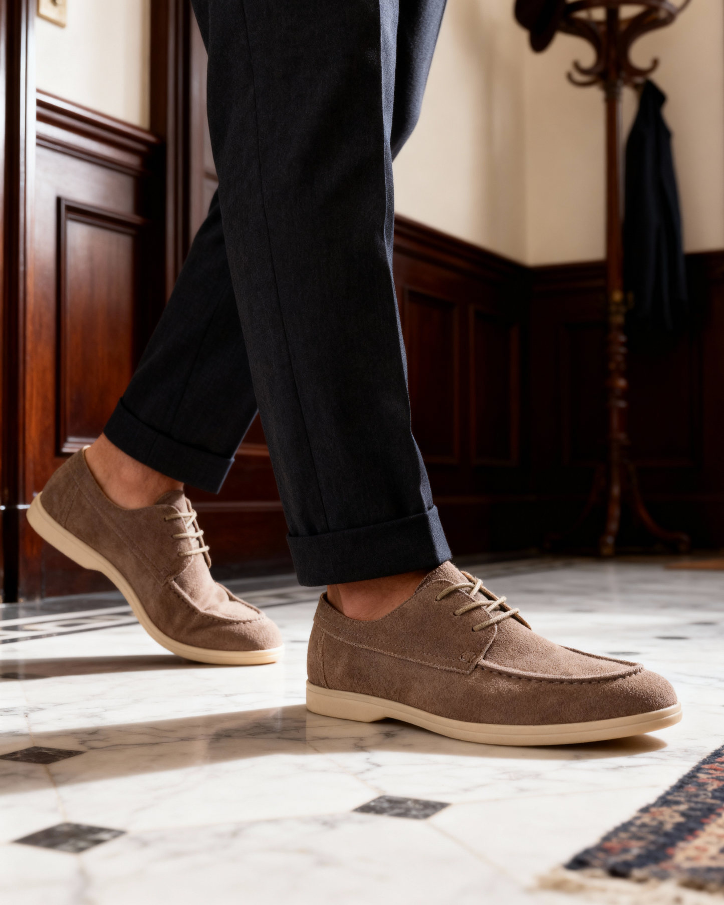 Premium Suede Lace-Up Shoes
