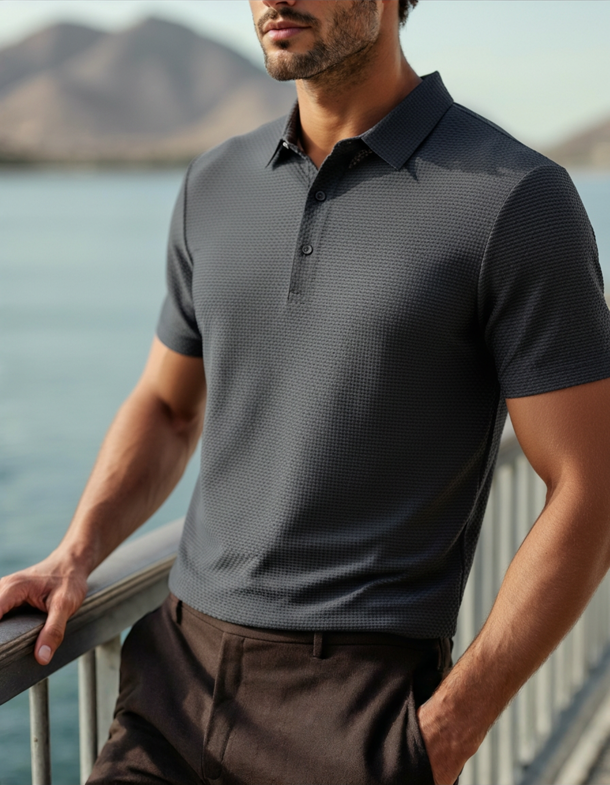 Prestigio Silk Polo – Wrinkle-Resistant Elegance