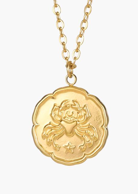 Elegant Gold Zodiac Sign Necklace