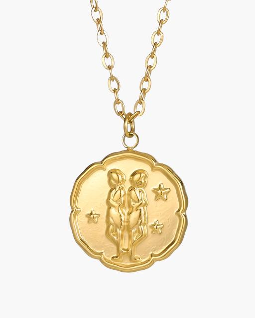 Elegant Gold Zodiac Sign Necklace