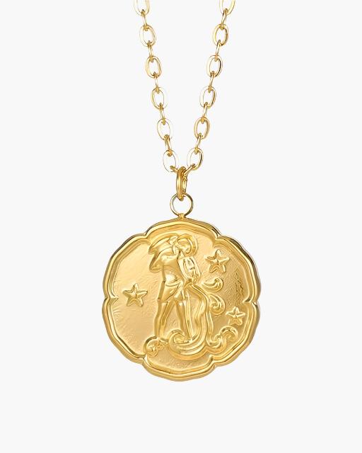 Elegant Gold Zodiac Sign Necklace