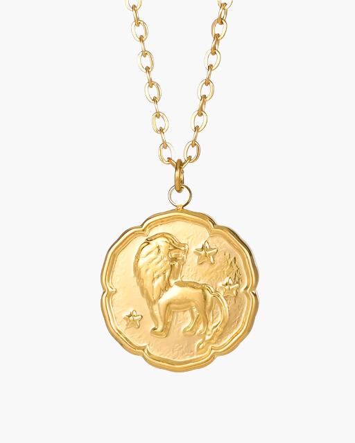 Elegant Gold Zodiac Sign Necklace