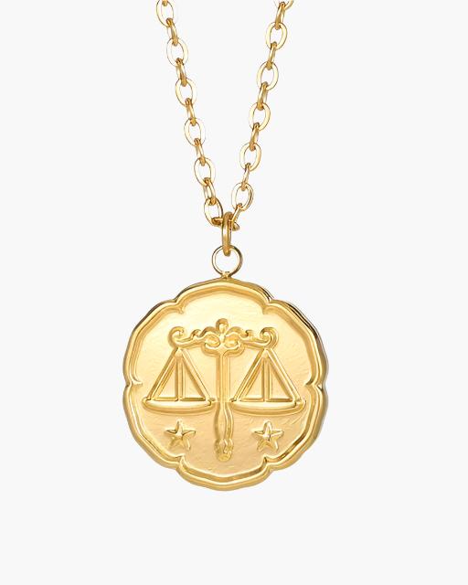 Elegant Gold Zodiac Sign Necklace
