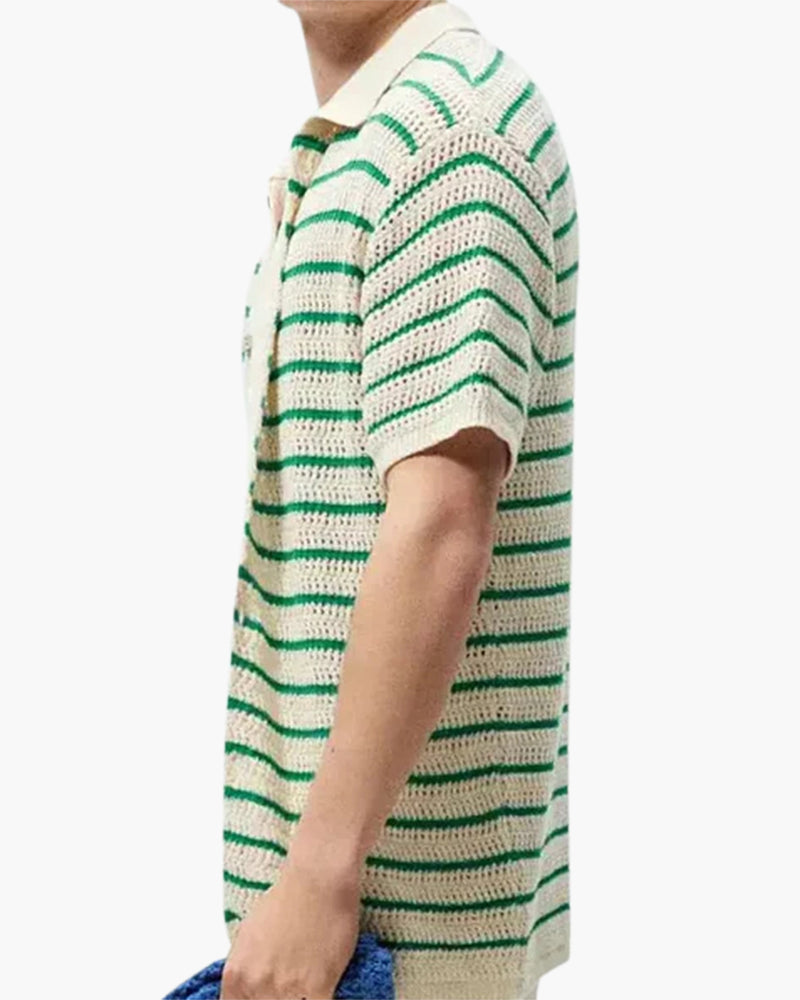 Marbella Knitted Button-Up Shirt