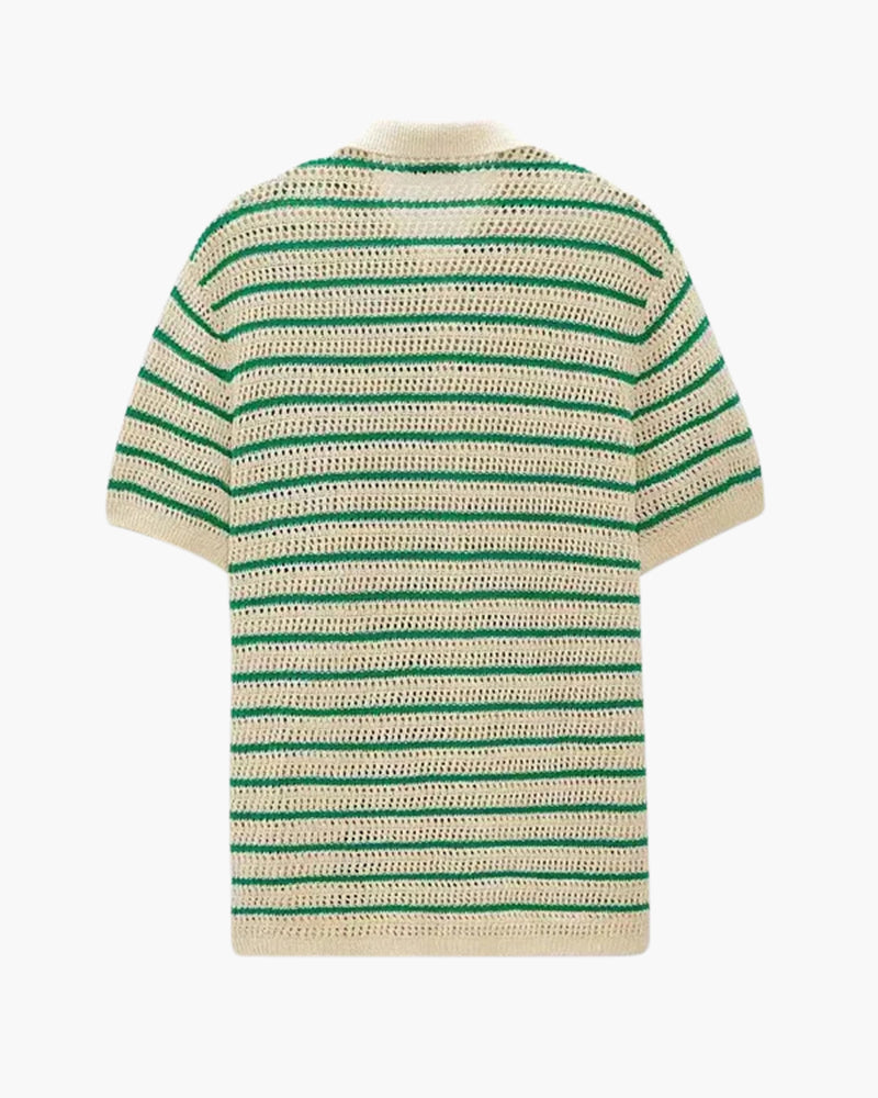 Marbella Knitted Button-Up Shirt