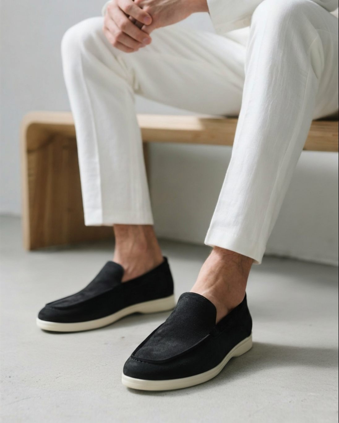 Classic Old Money Suede Loafers